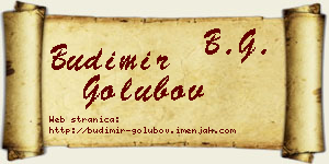 Budimir Golubov vizit kartica